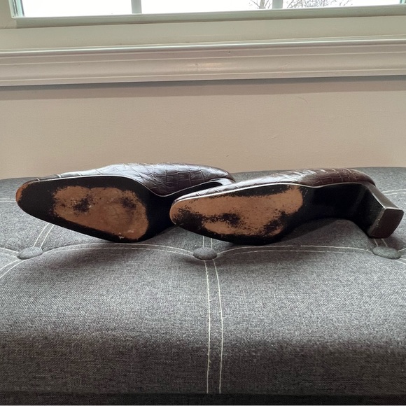 Ralph Lauren low heel brown leather size 6.5 - Picture 2 of 4